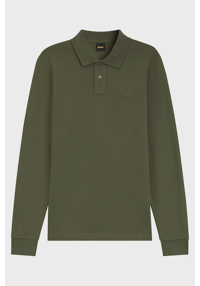 Boss Pamuklu Slim Fit Düğmeli Polo Erkek Polo 50507704 325 Haki