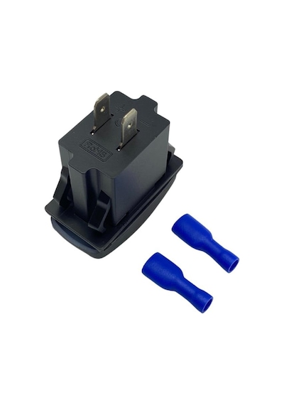 12v-24v Telefon Şarj Cihazı 3.1 A Usb/ Type-c Anahtar Tipi Mavı Işık