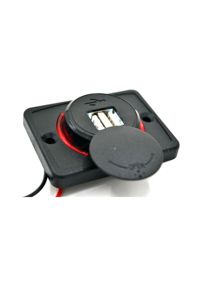 12v 24v Dc Usb 3.1a Şarj Port Işıklı Düz Taban