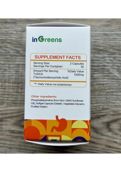 İngreens Tudca High Pure Tauroursodeoxycholic Salts Liver Cleanse