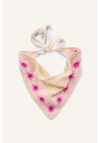 Defacto Kadın Çiçekli Örme Bandana I6818ax26smpn101 Pembe-pn101