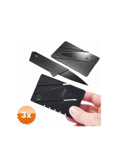 3 Adet Kredi Kartı Şeklinde Bıçak Cardsharp Kutulu