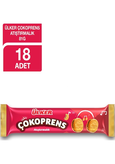 Ülker Çokoprens Atıştırmalık 18 x 81 G