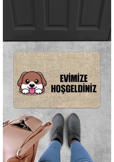 Evaşk Kapı Önü Paspası Vinil Kaymaz Tabanlı 45 X 70 Evaşkdm12091