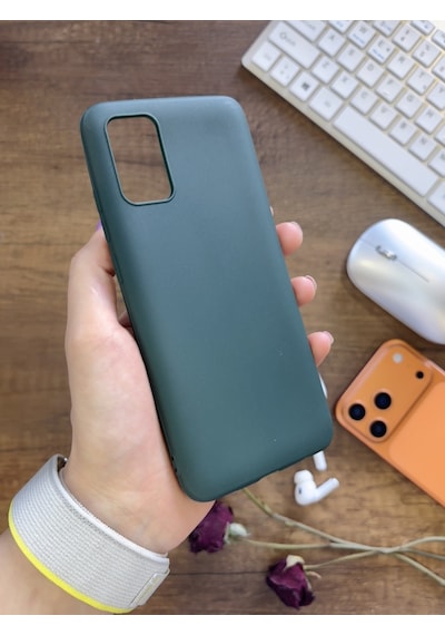 Samsung Galaxy A71 Uyumlu Kamera Korumalı Darbeye Dayanıklı Renk Atmayan Fab Silikon Kılıf Haki