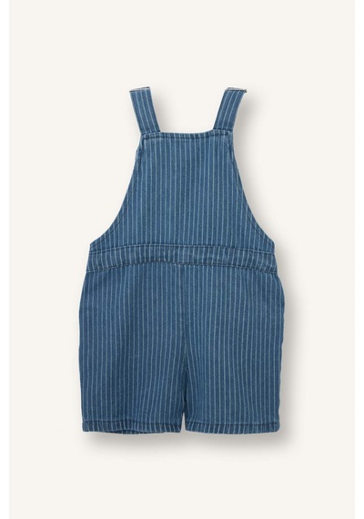 Defacto Erkek Bebek Çizgili Jean Tulum H5357a526hsnm28 Mavi-nm28