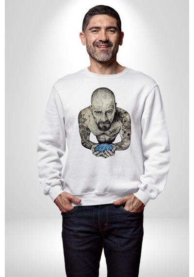 Breaking Bad Kadın Erkek Beyaz Sweatshirt Beyaz