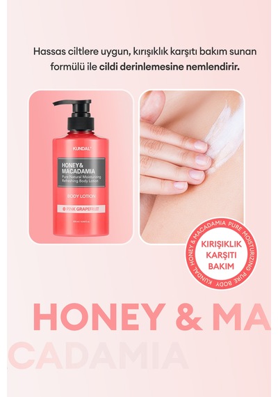Kundal Honey & Macadamia Pink Grapefruit Pure Body Lotion 500 ML