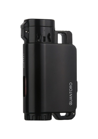 Quantoro 3 Torch Pürmüz Siyah Metal Puro Çakmağı - Trz1026