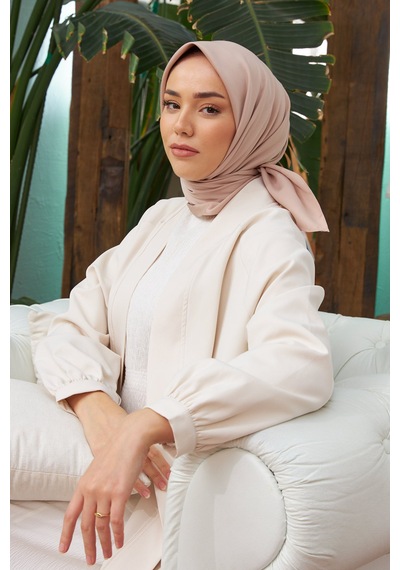 Silk Home Düz Renk Twill Eşarp Bej