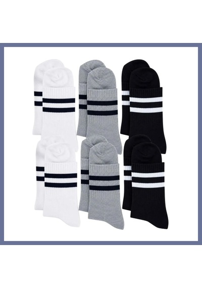 Bezos Unisex Çizgili Kısa Konç 6'lı Bilek Çorabı, %80 Pamuklu Parfümlü, Dikişsiz Burun, Siyah Beyaz Gri, Yumuşak Günlük Spor Çorap Beden: 36-40 Renk: Çok Renkli 6 Lı Dlra Çok Renkli 6'lı Bezos Unisex Çizgili Kısa Konç 6'lı Bilek Çorabı, %80 Pamuklu Parfümlü, Dikişsiz Burun, Siyah Beyaz Gri, Yumuşak Günlük Spor Çorap Beden: 36-40 Renk: Çok Renkli 6 Lı Dlra Çok Renkli 6'lı
