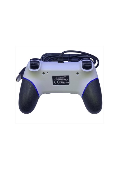 Kontorland - Ps4 Ve Pc Uyumlu Titreşimli Kablolu Oyun Kolu Gamepad P4h - Beyaz