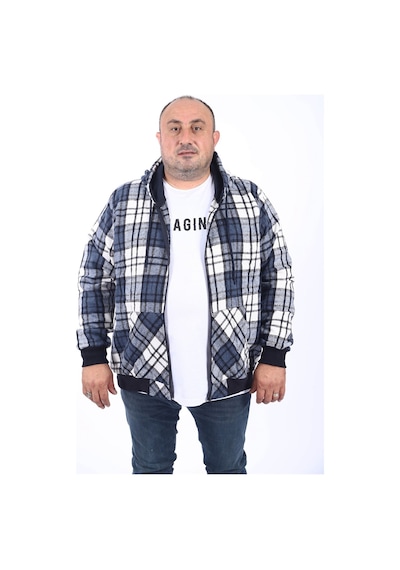 Moc Grande Mocgrande Kangaroo Pocket Oduncu Sweat-gömlek Stripe 22209 Indıgo İndigo