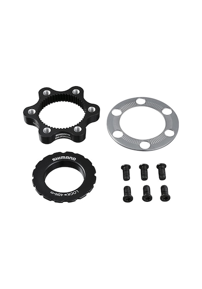 Shimano Sm-rtad05 Center Lock Göbeği 6 Bolta Çeviren Adaptör Siyah