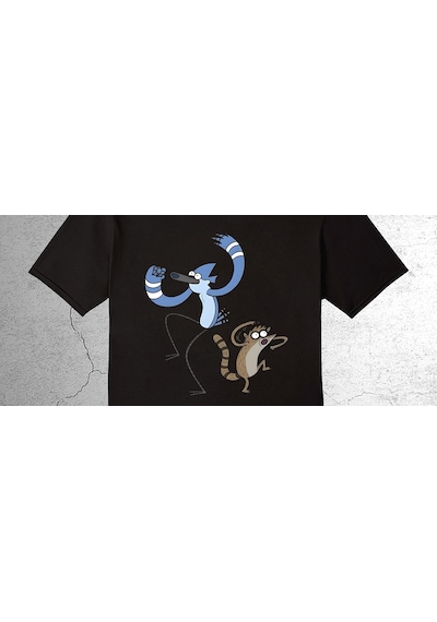Bumeta Regular Show Sürekli Dizi Mordecai Rigby Dans Çocuk Tişört 3043s 001