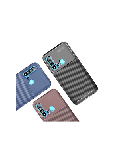 Huawei P20 Lite 2019 Kilif Karbon Silikon Case 389569443