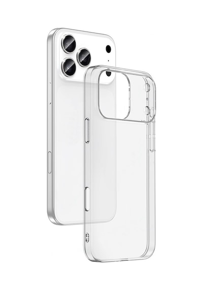 Adige Apple Uyumlu iPhone 17 Pro Max Kılıf Silikon Kamera Lens Koruyuculu Şeffaf Azn + Ekran Koruyucu