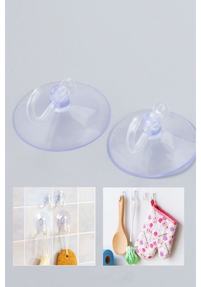 Askı Vantuz Büyük Boy 4 Cm 100 Lü Çoklu Banyo Mutfak Ev Araç Askı Seti Vantuz Askılık 100 Adet A