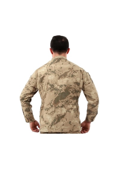 Astrid T Kamuflaj Giyim Cepli Giysi Görev Giysisi Single Sword Jandarma Eğitim Uzun Kollu Kışlık Gömlek Çok Renkli
