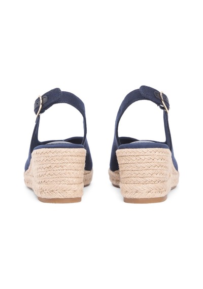 Tommy Hilfiger Lacivert Kadın Dolgu Topuk Ayakkabı Fw0fw09228dw6-16057