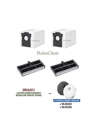 Dreame X40 Ultra L40 Ultra Robot Süpürge Uyumlu Yedek Toz Torbası, Hepa Filtre -4 Parça