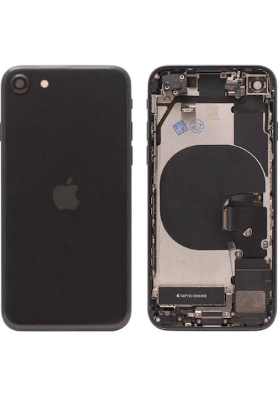 Apple Uyumlu iPhone Se 2020 Kasa Kapak Dolu Beyaz