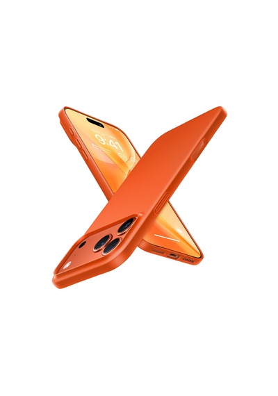 Torras Apple iPhone Uyumlu 17 Pro Max Slimfit Magsafe Kılıf Turuncu