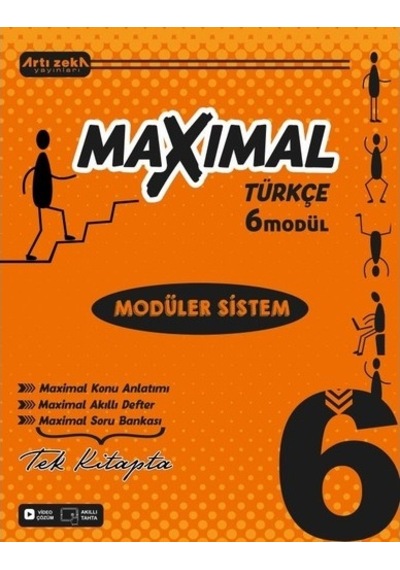Artı Zeka Yayınları 6 Sınıf Maxımal Türkçe Modüler Sistem Seti 6 Modül
