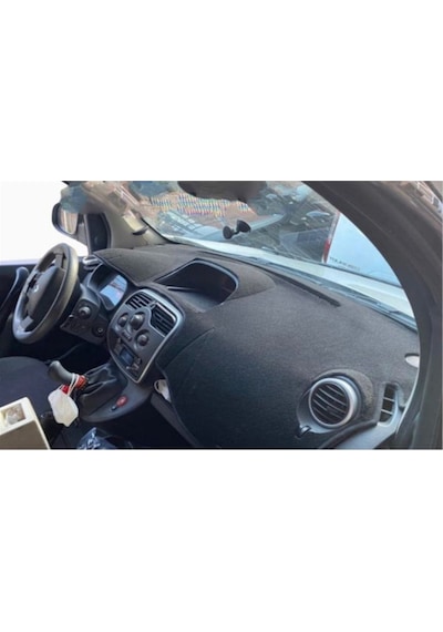2009-2020 Modellerine Uygun Renault Kango 3 Torpido Koruma Halısı Siyah Kenar Renk Siyah