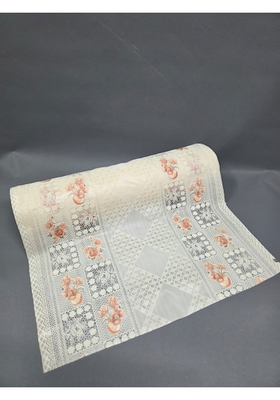 Pvc Küpür Dantel Raf Ve Dolap Örtüsü Runner 28kpr004 Bej
