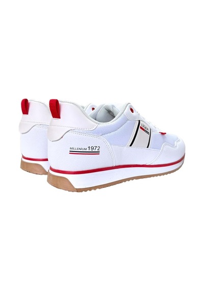 Erkek Günlük Sneaker Spor Ayakkabı Beyaz - Kırmızı-Beyaz - Kırmızı