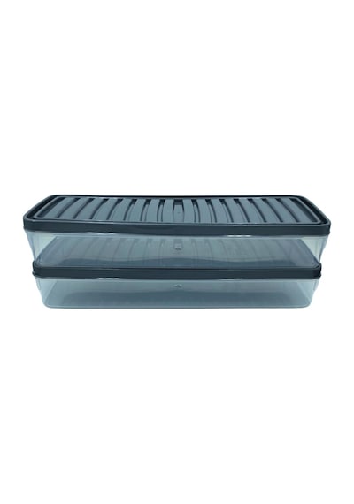 Bigmate 2'li Şeffaf Saklama Kabı 2x1 Lt Bgmt1115 Mikrodalga Buzdolabı Ve Dondurucu Uyumlu Düzenleyici Siyah