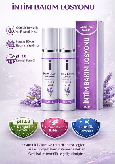Genital Bölge, Akıntı, Ve Koku Gidermeye Yardımcı Losyon 150ml X2