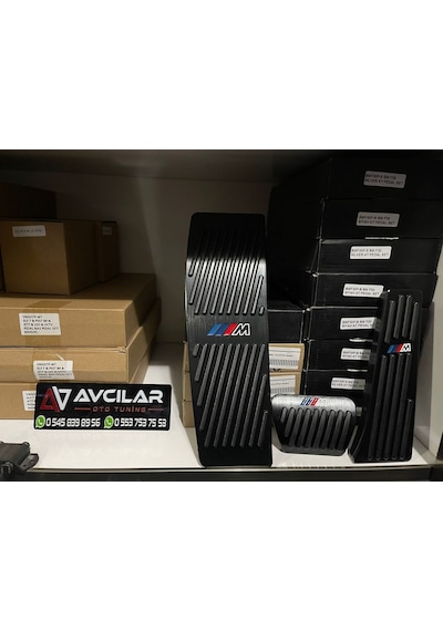 Bmw F30 F32 F33 Metal & Siyah Pedal Seti M Logolu