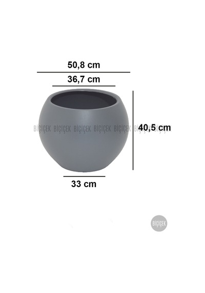 Küre Saksı 51 Cm Antresi T Antresit