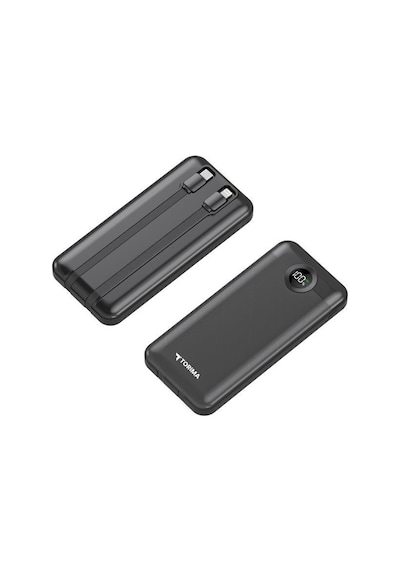Torima TRM-1015 10000 mAh 2 Çıkışlı Taşınabilir Hızlı Şarj Dijital Göstergeli Powerbank Siyah