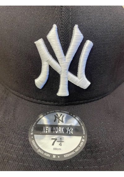 Hamze Ny Newyork Nakışlı Hiphop Snapback Rapper Drip Şapka Cap Siyah - Beyaz