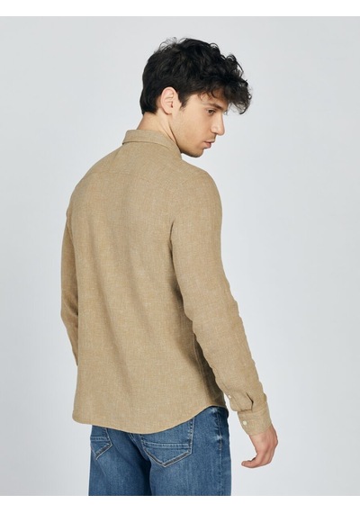 LOFT Regular Fit Erkek Gömlek U.kol Lf2027070 Q1.v1 Bej