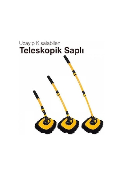 Coofbe Uzayıp Kısalabilen Saplı Oto Yıkama Fırcası Toz Alma Paspası Kuru Islak Temizleme Araç Yıkama Fırcası Diğer