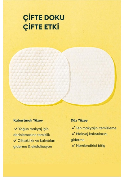 Stress Relieving Purefull Lip And Eye Remover 10 Pads-cildi Kurutmayan Makyaj Arındırıcı Pamuk Ped