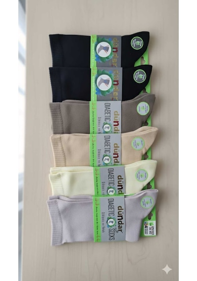 Plus Unisex Bambu Diyabetik Çorap 4 Mevsim Dikişsiz/kokulu Asorti 12'li Paket Set 3 36-40 Çok Renkli Plus Unisex Bambu Diyabetik Çorap 4 Mevsim Dikişsiz/kokulu Asorti 12'li Paket Set 3 36-40 Çok Renkli