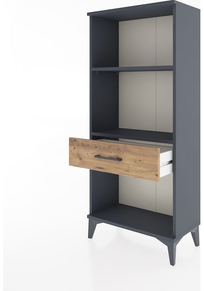 Hyperion Dolap 2 Raflı Tek Çekmeceli 60x44x134 Antrasit-çam Antrasit Hyperion Dolap 2 Raflı Tek Çekmeceli 60x44x134 Antrasit-çam Antrasit