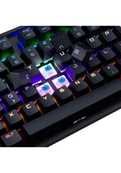 Hadron G509b Kablolu Oyuncu Mini Klavye Mekanik Blue Switch Rgb Q Siyah
