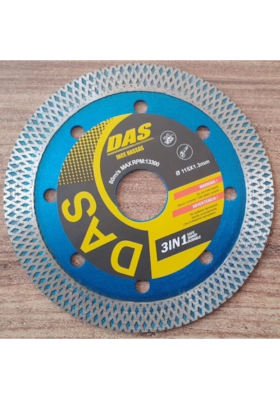 115mm DAS  mermer fayans seramik için örgülü elmaslı kesici disk