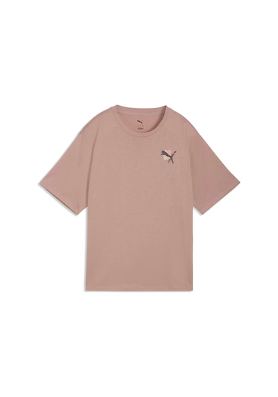 Puma Cat Graphıc Kadın Antrenman Tişörtü 528490 88 Bej
