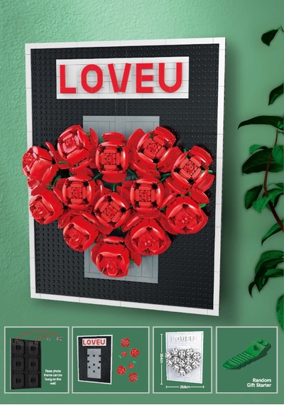 Love U Gül Fotoğraf Çerçevesi