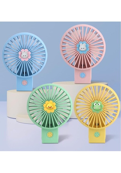 Taşınabilir Mini Usb Fan Led Işıklı Masa Üstü 3 Kademeli Dahili Işık Şarj Edilebilir Mini Vantilatör Soğutuc