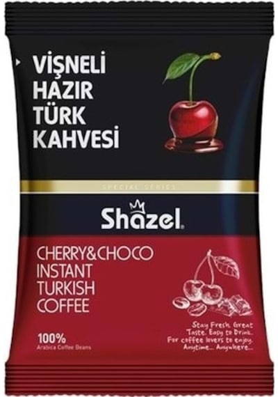 Shazel Vişneli Hazır Türk Kahvesi 16 x 100 G