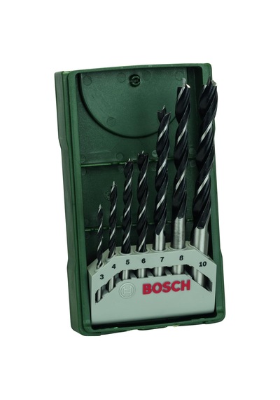 Professional Accessories Ahşap Matkap Uçu, Yeşil, 7 Adet