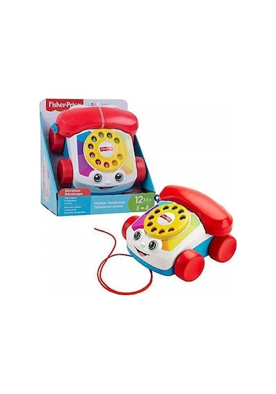 Fisher-Price Eğitici Geveze Telefon Sürüklenebilir Klasik Telefon FGW66